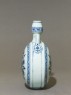 Blue-and-white moon flask or bianhu (side)