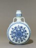 Blue-and-white moon flask or bianhu (side)