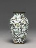 Baluster vase with stylized flowers (side)