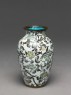 Baluster vase with stylized flowers (oblique)