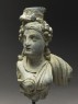 Fragmentary bust figure of the goddess Hariti (side)