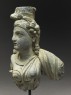 Fragmentary bust figure of the goddess Hariti (side)