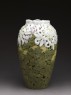 Art Nouveau style vase with chrysanthemums (side)