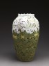 Art Nouveau style vase with chrysanthemums (side)