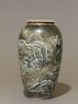 Vase depicting a ship in a stormy sea (side)
