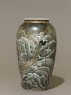 Vase depicting a ship in a stormy sea (side)