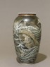 Vase depicting a ship in a stormy sea (side)