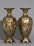 Hexagonal baluster vase with flowers and birds (side, with EA2000.5.b)
