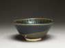 Black ware bowl with stripes (oblique)