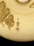 Manjū netsuke depicting characters from the Nō play 'Okina' (detail)