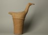 Haniwa figure of a long-necked bird (side)