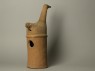 Haniwa figure of a long-necked bird (side)