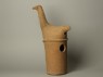 Haniwa figure of a long-necked bird (side)