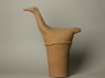 Haniwa figure of a long-necked bird (side)