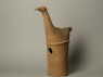 Haniwa figure of a long-necked bird (side)