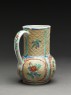 Mug of European form with dragons, flowers, and birds (side)