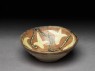 Bowl with dotted and floral decoration (oblique)