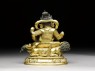 Figure of Vaishravana on a lion (back)