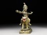 Figure of Las Mkhan damar po, acolyte of Beg-tse god of war, on a wolf (side)