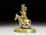 Figure of Kubera on a horse (side)