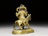 Figure of Kubera on a horse (side)