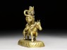 Figure of Kubera on a horse (side)