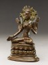 Seated figure of a female deity (side)