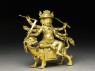 Figure of Dam can Dorje legs pa on a lion (side)