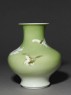 Vase with white lilies and birds (side)