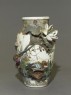Satsuma style vase with lotus plants and ducks (side)
