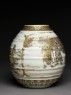 Satsuma style vase with archers and warriors (side)