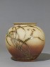 Vase depicting a kingfisher sitting on a reed (side)