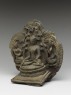 Figure of the Buddha with female attendants (side)