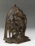 Dancing figure of Ganesha with attendants (side)