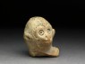 Terracotta head of a monkey (oblique)