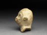 Terracotta head of a monkey (oblique)