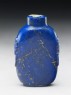 Lapis lazuli snuff bottle (side)