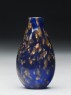 Glass snuff bottle with gold design (side)