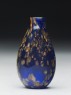 Glass snuff bottle with gold design (side)