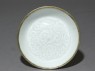White ware dish with floral decoration (top)