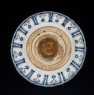 Blue-and-white stem bowl with lotus flowers and mandarin ducks (bottom)