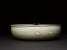 Bowl with flying birds and a seascape (side)