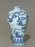 Blue-and-white meiping, or plum blossom, vase (side)