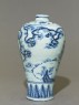 Blue-and-white meiping, or plum blossom, vase (side)