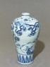 Blue-and-white meiping, or plum blossom, vase (oblique)