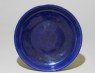 Dish with dragons under a cobalt-blue glaze (top)