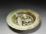 Dish with vegetal or epigraphic decoration (oblique)