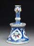 Candlestick with tulip blossoms (side)