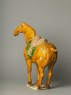 Earthenware horse with saddle (side)