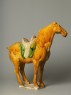 Earthenware horse with saddle (side)